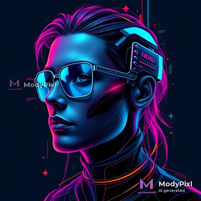 Cyberpunk AI Portrait