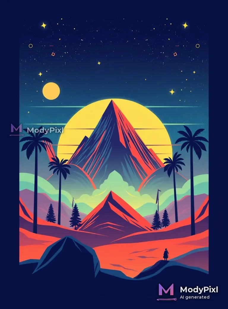 AI Retro Poster Art