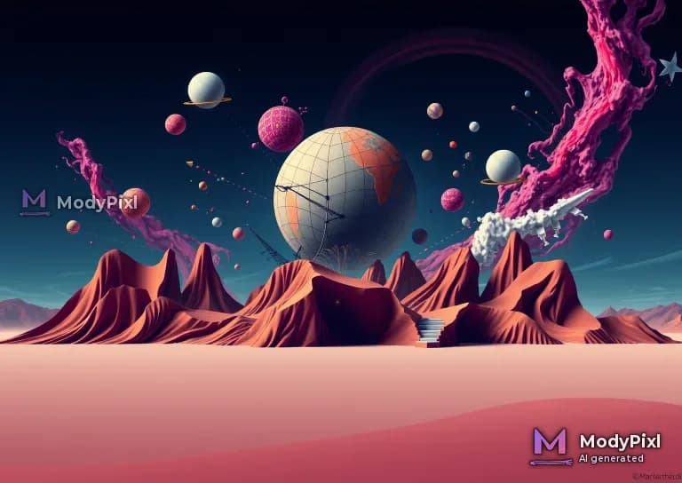 AI Surrealist Composition