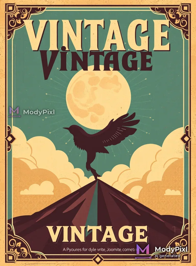 AI Vintage Poster Art