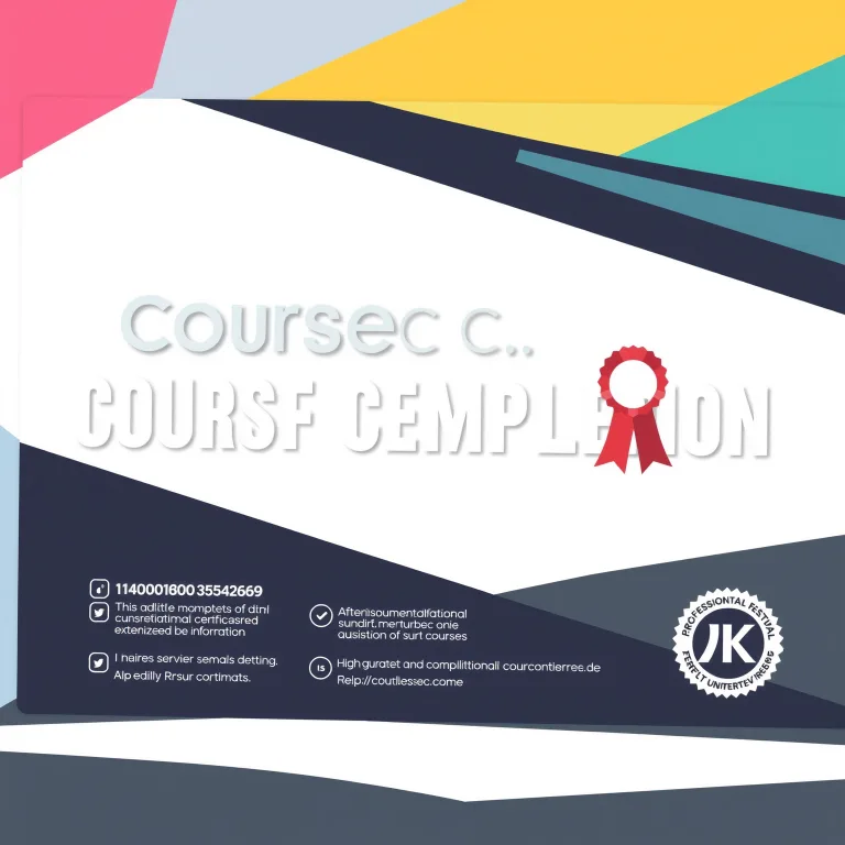 Course Completion Certificate