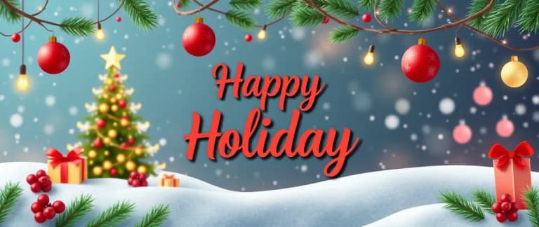 Festive Holiday Banner