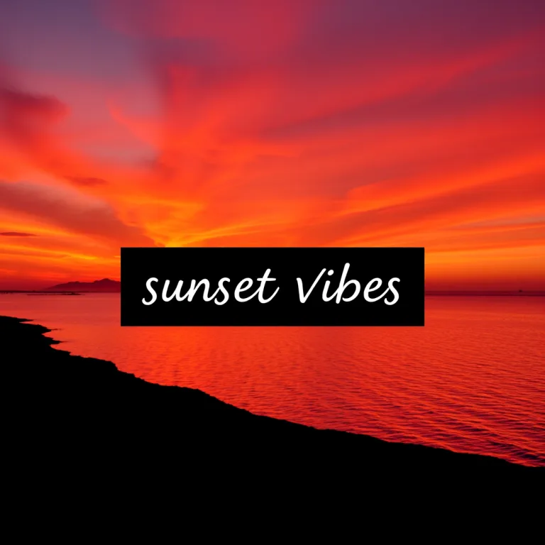 Sunset Vibes Instagram Post