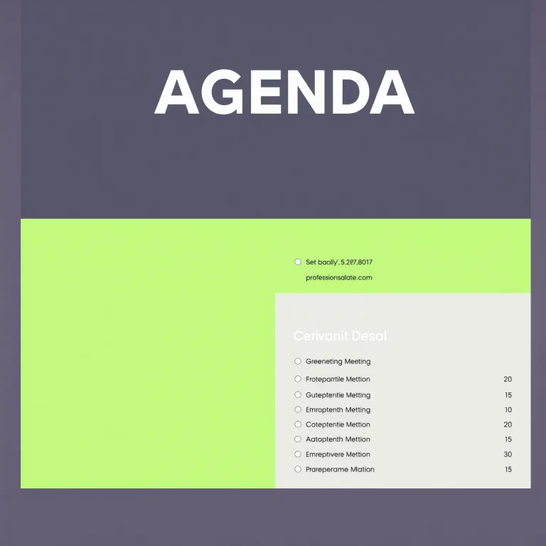Meeting Agenda Template