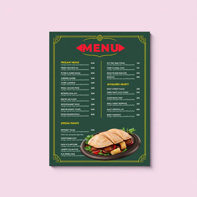 Restaurant Menu