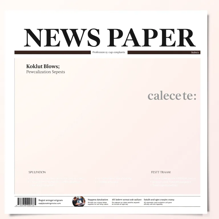 Newspaper Front Page