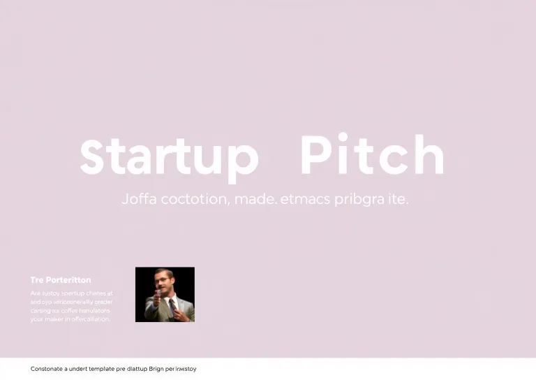 Startup Investor Pitch