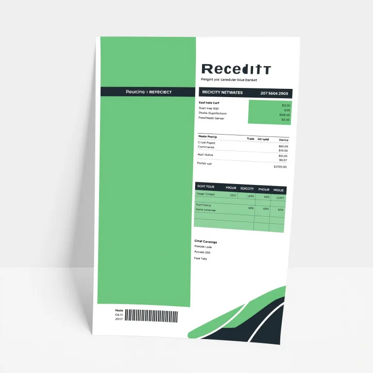 Branded Receipt Template
