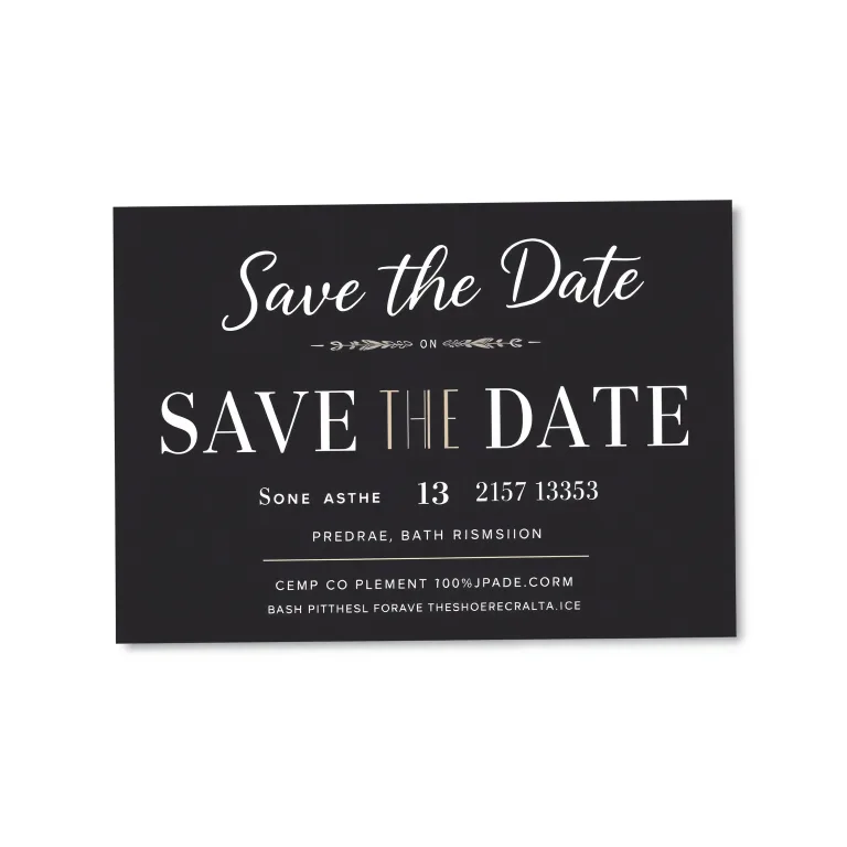Save The Date Card