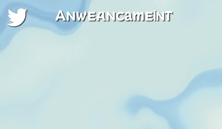Twitter Announcement Card