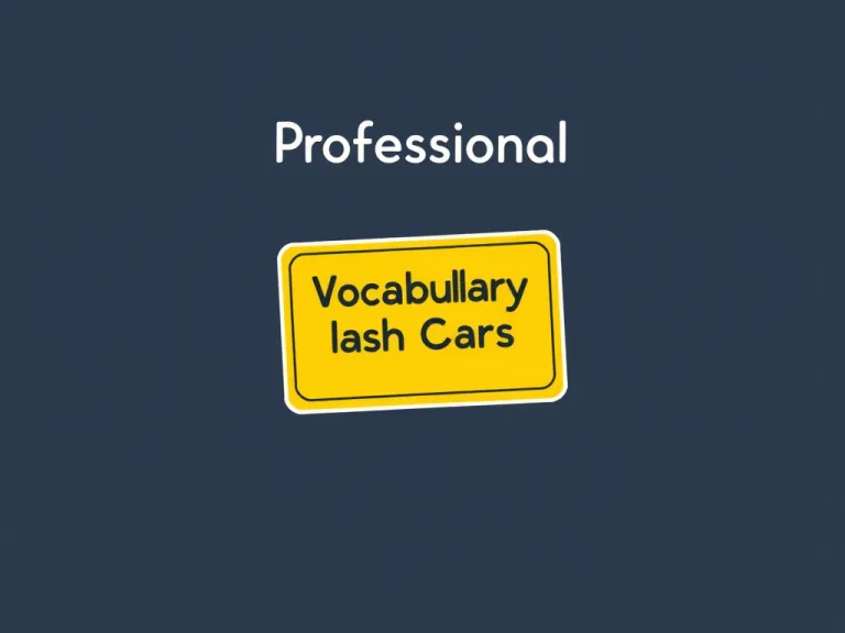 Vocabulary Flash Cards