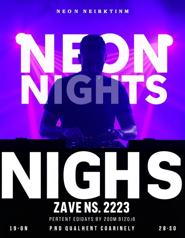 Event Poster With Text